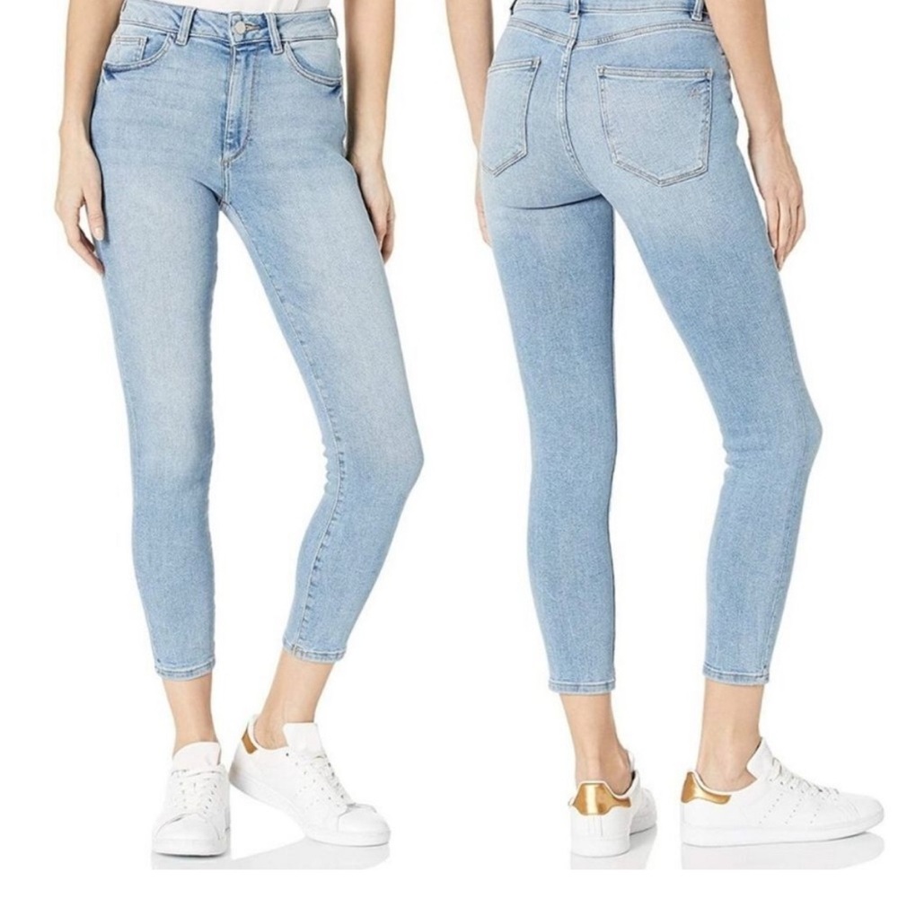 DL1961 Blue Straight Leg Jeans High-Rise